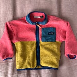 Patagonia kids fleece zip jacket